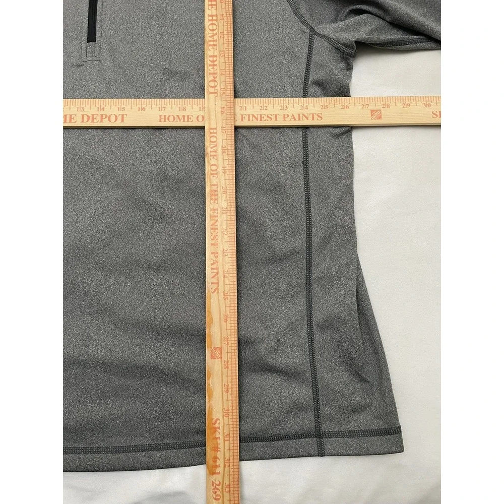 NEW The North Face Tech 1/4 Zip‎ Fleece 3XL Asphalt Heather Gray Lined Stretch